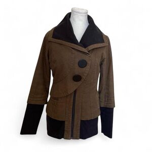 Stylish Brown and Black Women's Jacket